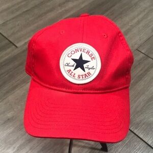 Converse All-Star Chuck Taylor Patch Logo Red 100% Youth Baseball Cap